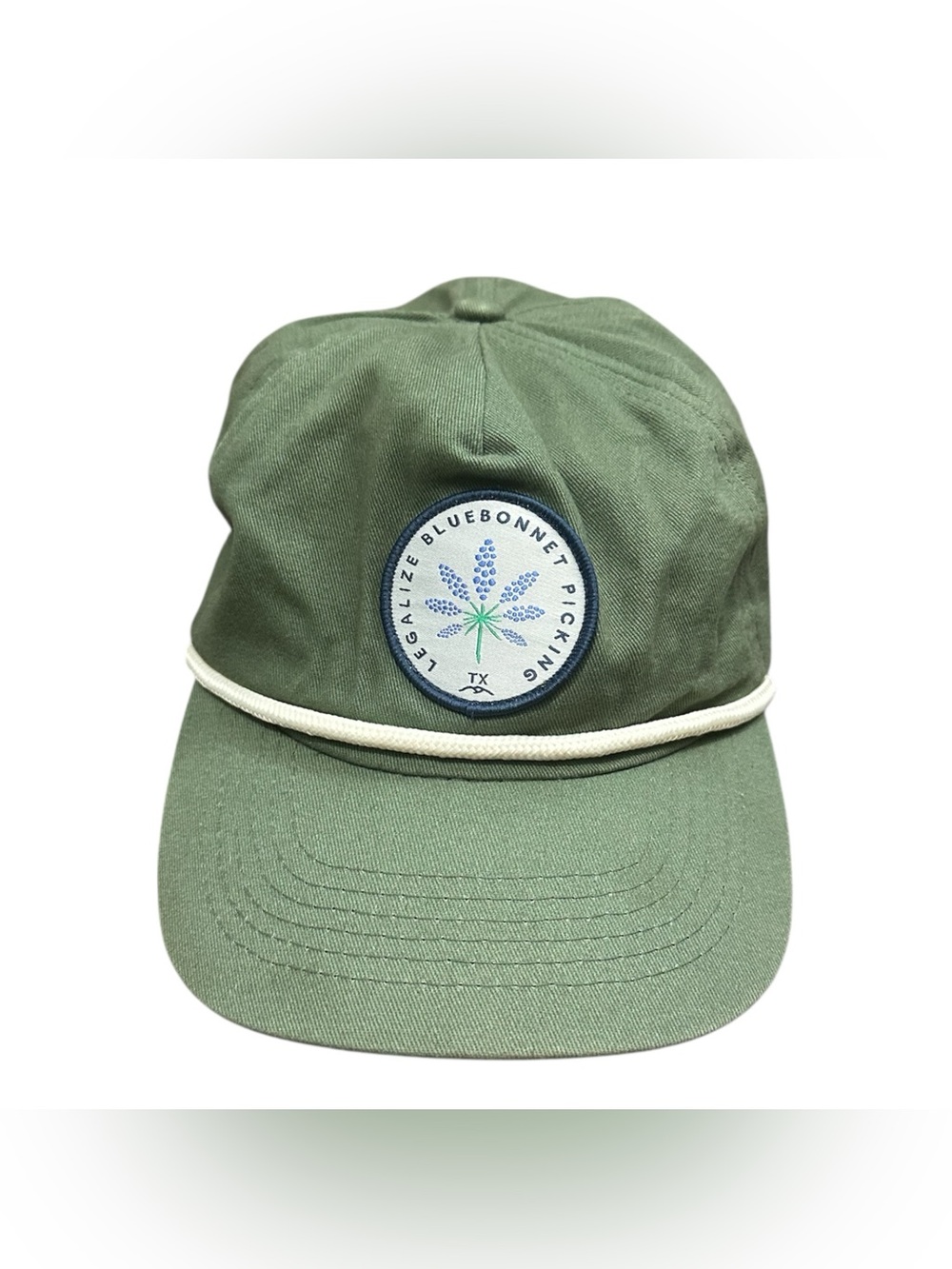Texas Hill Country Provisions Guadalupe Snapback Hat Legalize Bluebonnet Picking